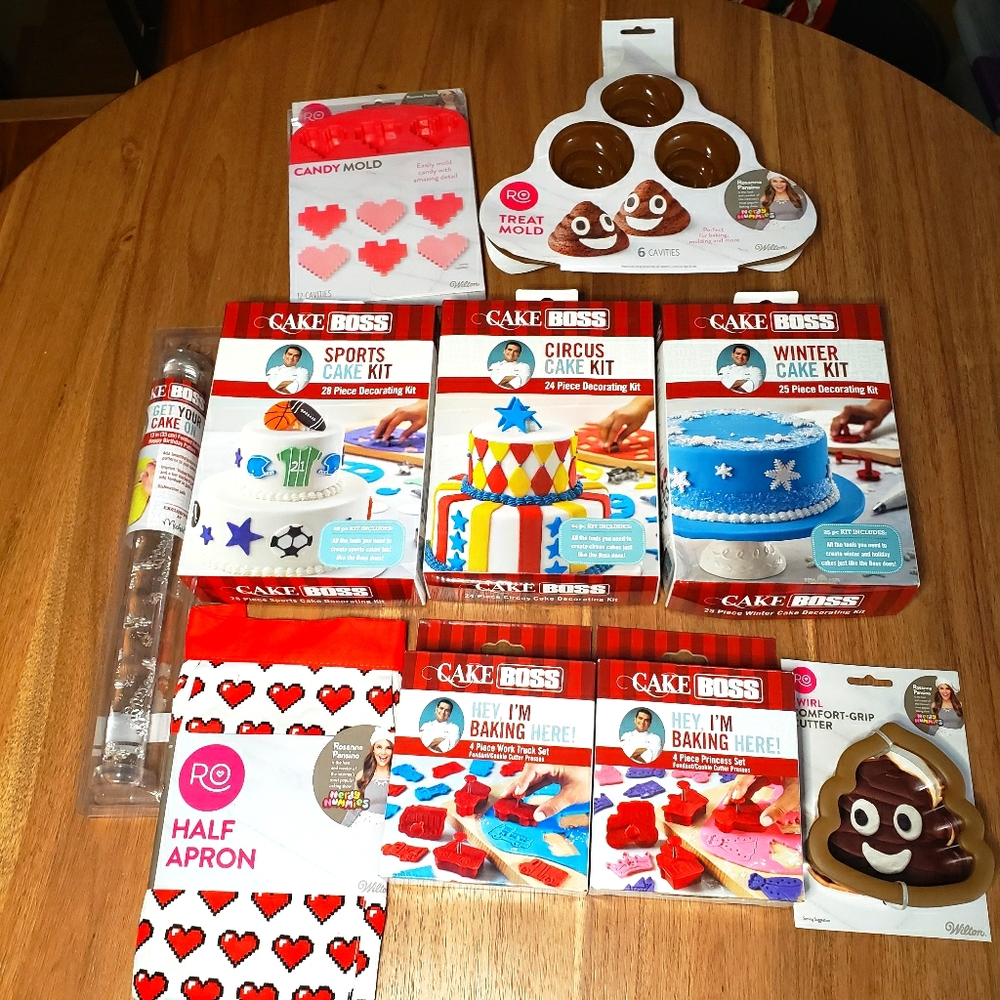 (10) NIB 🎂CAKE BOSS & WILTON Brands🧁